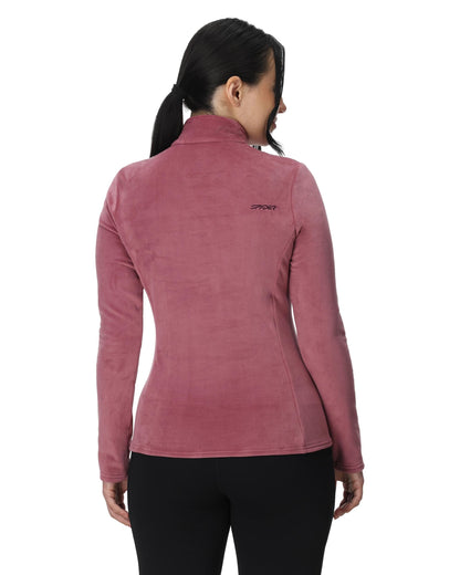 Women's Shimmer Bug Half Zip T-Neck - Acai | Spyder
