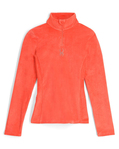 Women's Shimmer Bug Half Zip T-Neck - Coral Haze | Spyder