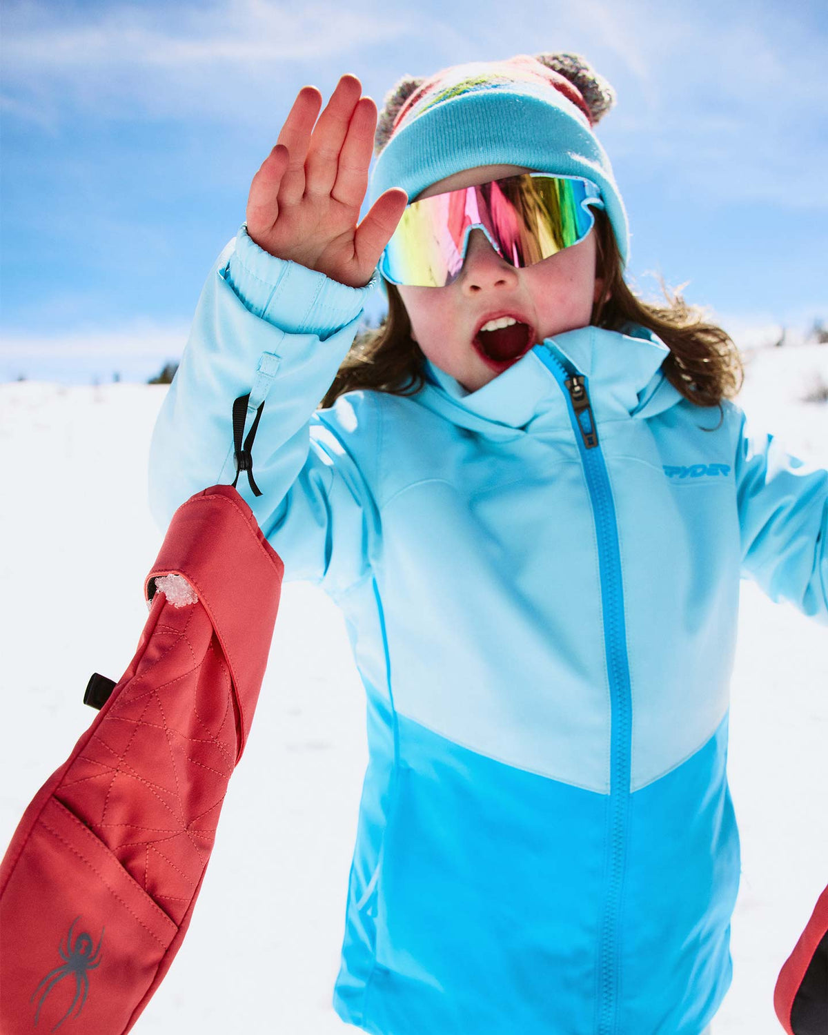 Little Girls' Conquer Jacket - Crystal Blue | Spyder Jackets