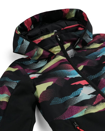 Girls' Conquer Jacket - Multi Mountain Print | Spyder