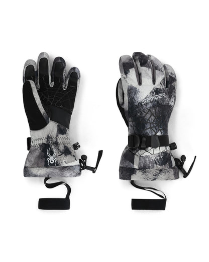 Boys' Overweb Gloves - Black Camo | Spyder