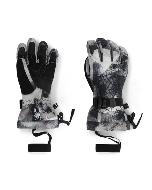 Boys' Overweb Gloves - Black Camo | Spyder