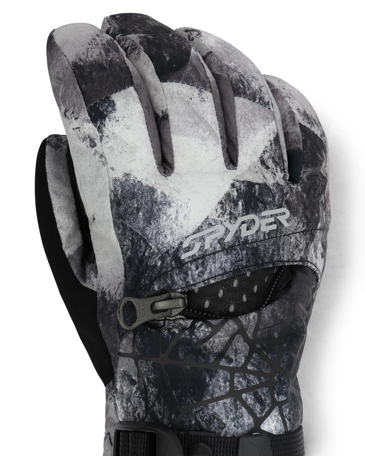 Boys' Overweb Gloves - Black Camo | Spyder