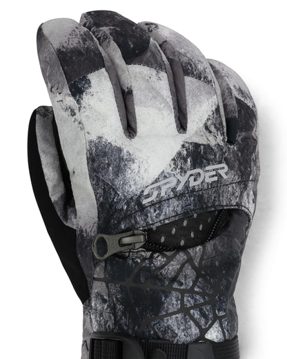 Boys' Overweb Gloves - Black Camo | Spyder