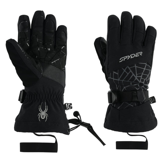 Kids' Overweb Gloves - Black | Spyder