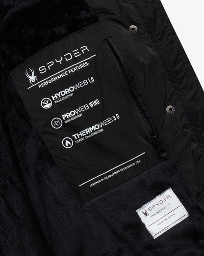 Girls' Puffer Jacket - Black | Spyder